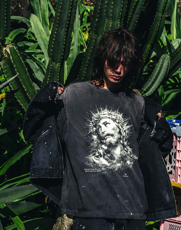 SAINT Mxxxxxx JESUS SS TEE "Black" sm-hr8-0000-016-blk