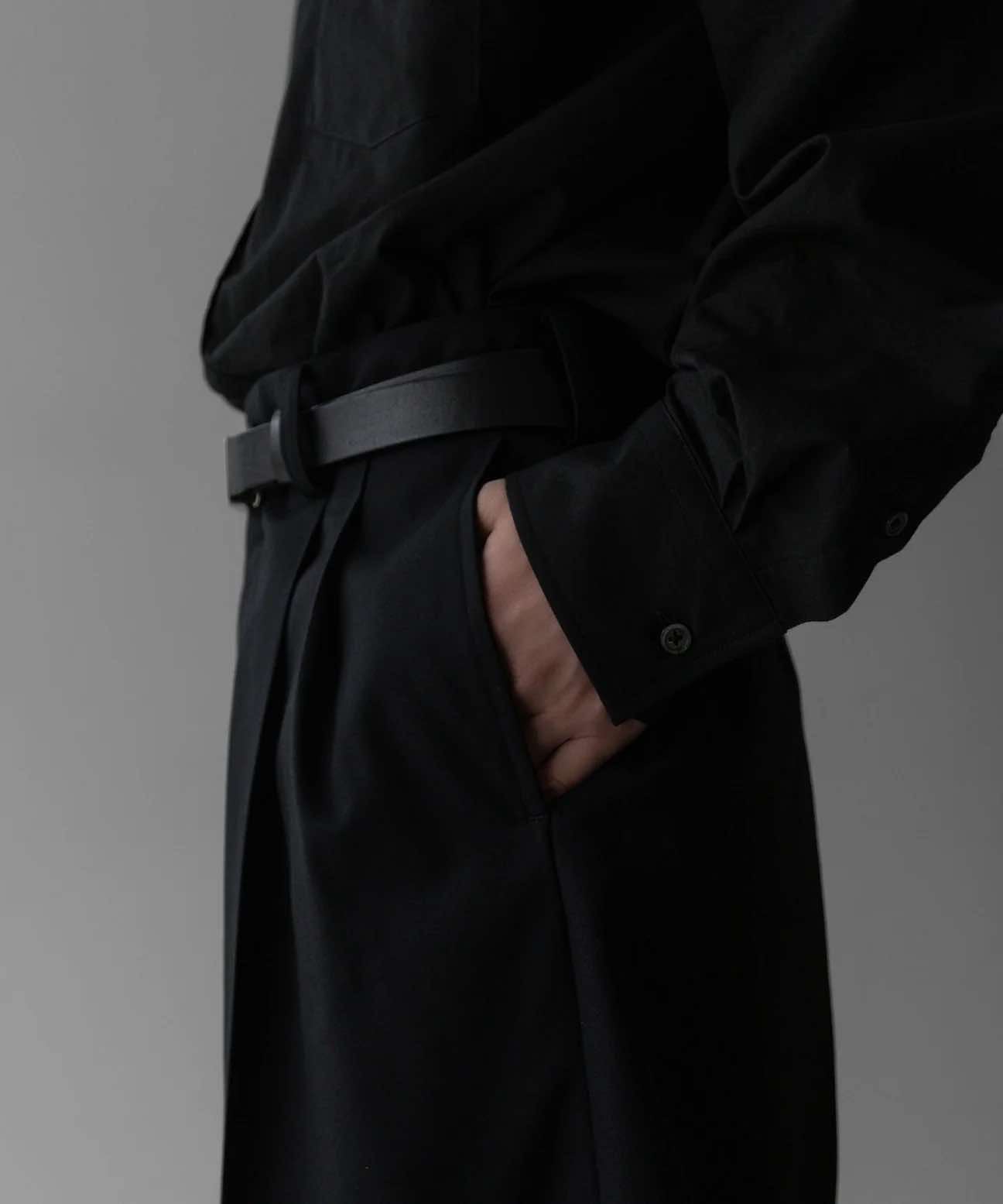ssstein LONG WIDE TROUSERS BLACK ST.800