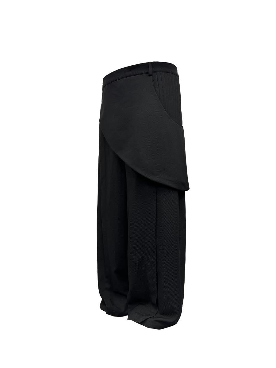 JCAESAR ORGAN PANTS 風琴褶圍兜長褲