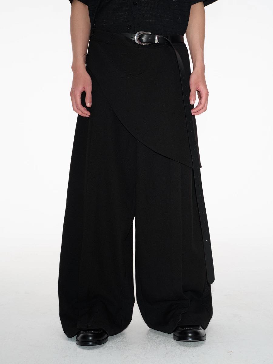 JCAESAR ORGAN PANTS 風琴褶圍兜長褲