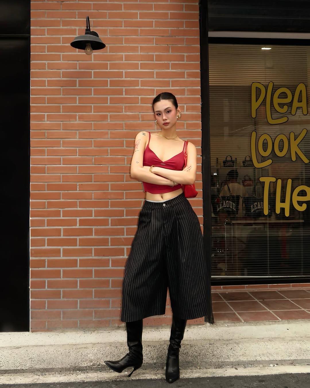 PUSH PUSH PP PINSTRIPE JORT striped shorts