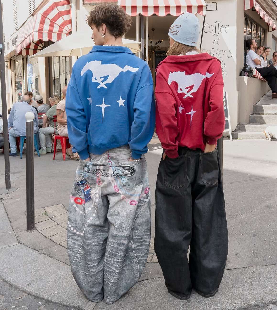 Pre-Order Feinicko POLYCHROME GUMMY DENIM PANTS 3D印花牛仔褲
