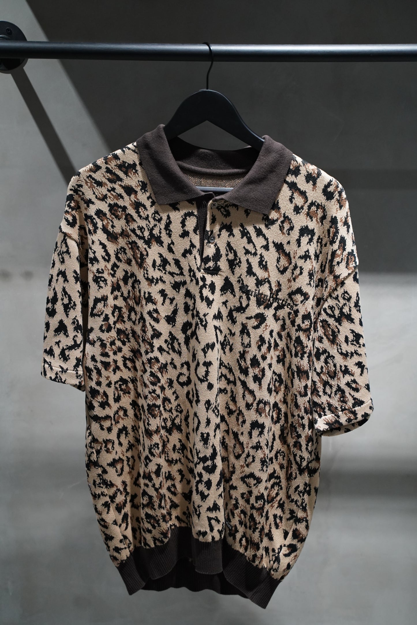 WACKO MARIA|2025SS LEOPARD JACQUARD KNIT POLO SHIRT (TYPE-1)