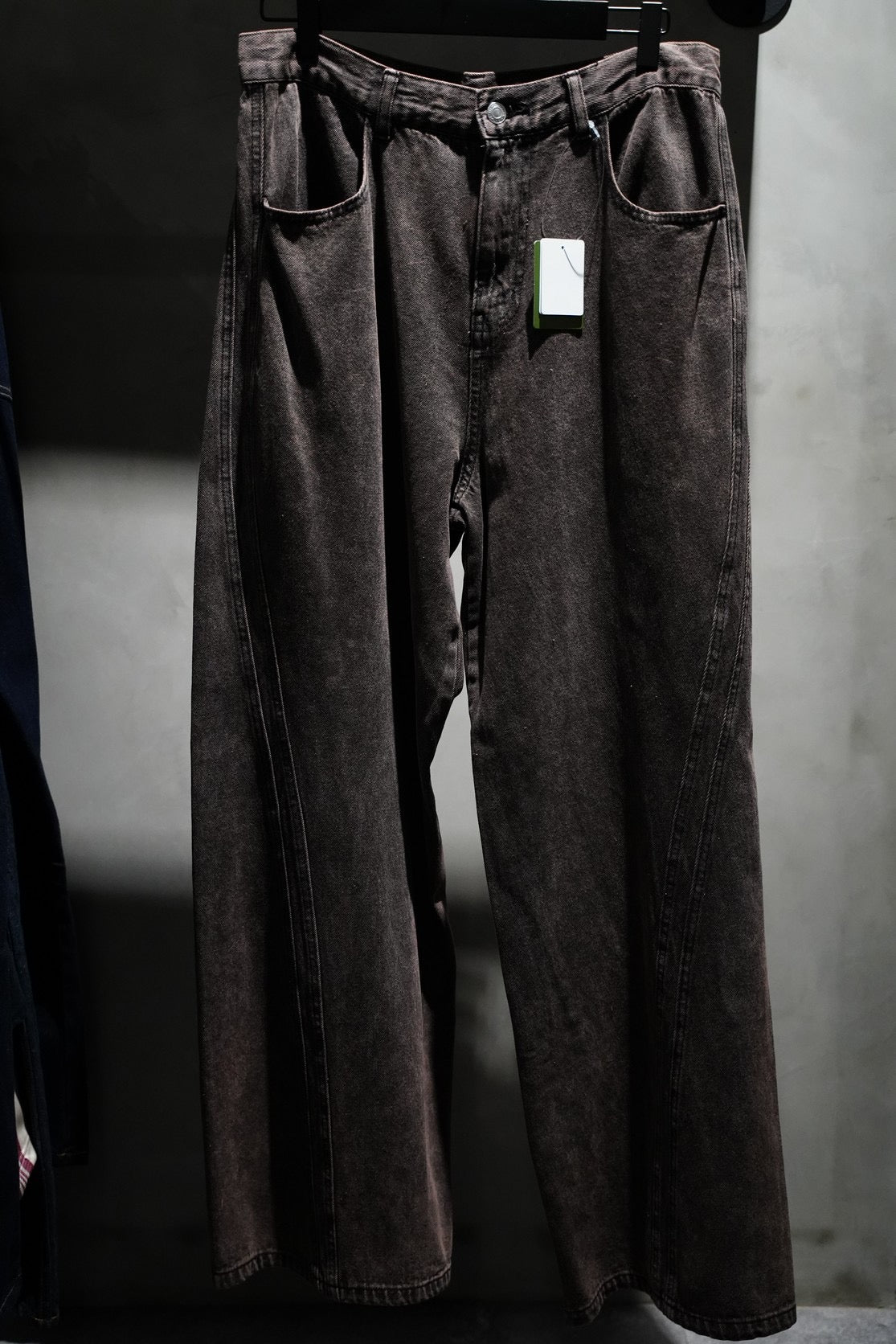 MR HEARTS ビンテージウォッシュカーブラインDENIM scimitar pants
