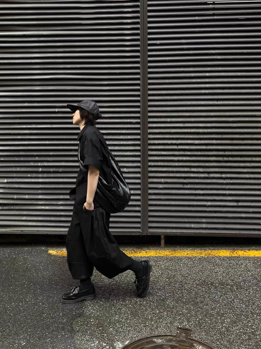 Pre-Order Jcaesar Pleat Jhorts Raw Denim Cropped Pants