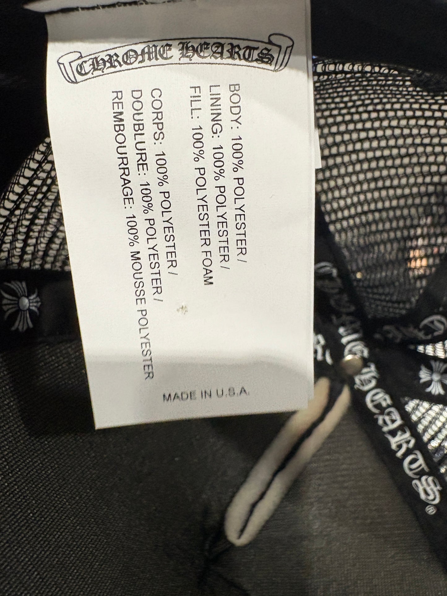 Chrome Hearts King Taco Trucker Hat Black