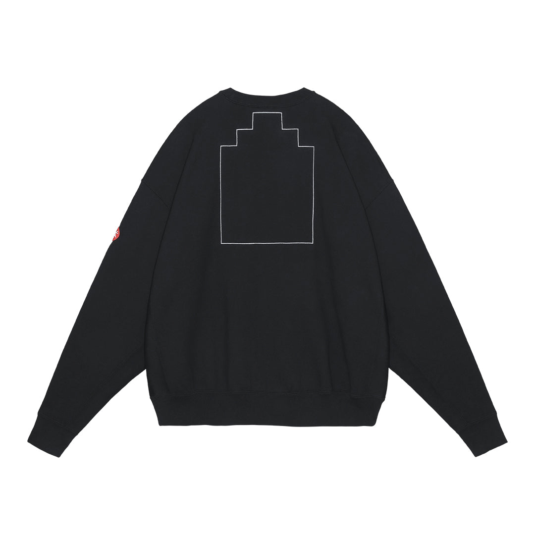 C.E WASHED FK Hyperferme CREW NECK BLACK