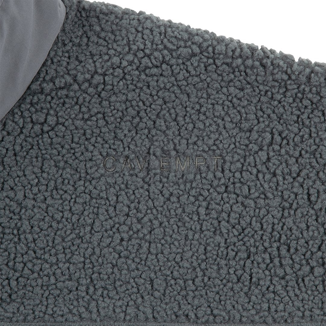 C.E STAND COLLAR BOA ZIP UP GREY