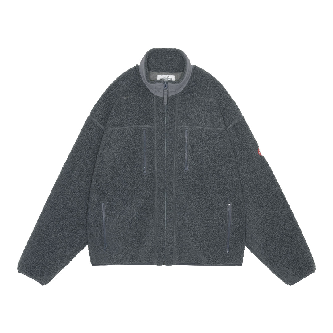 C.E STAND COLLAR BOA ZIP UP GREY