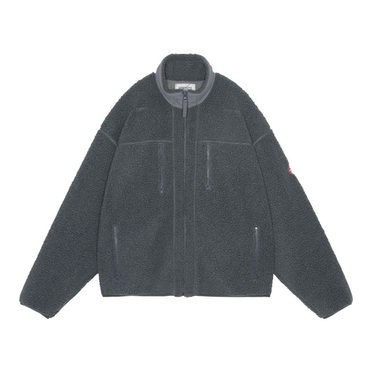 C.E STAND COLLAR BOA ZIP UP GREY
