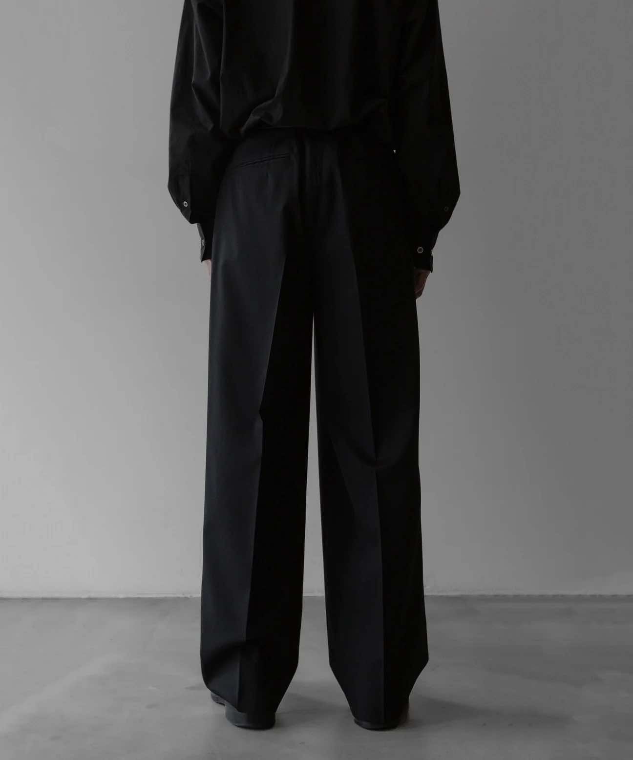 ssstein LONG WIDE TROUSERS BLACK ST.800