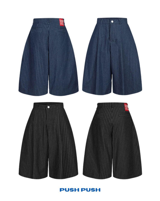 PUSH PUSH PP PINSTRIPE JORT striped shorts