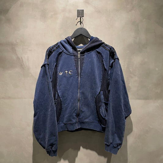 Adidas x Thug Club Teamgeist Hooded Zip Up - Night Indigo