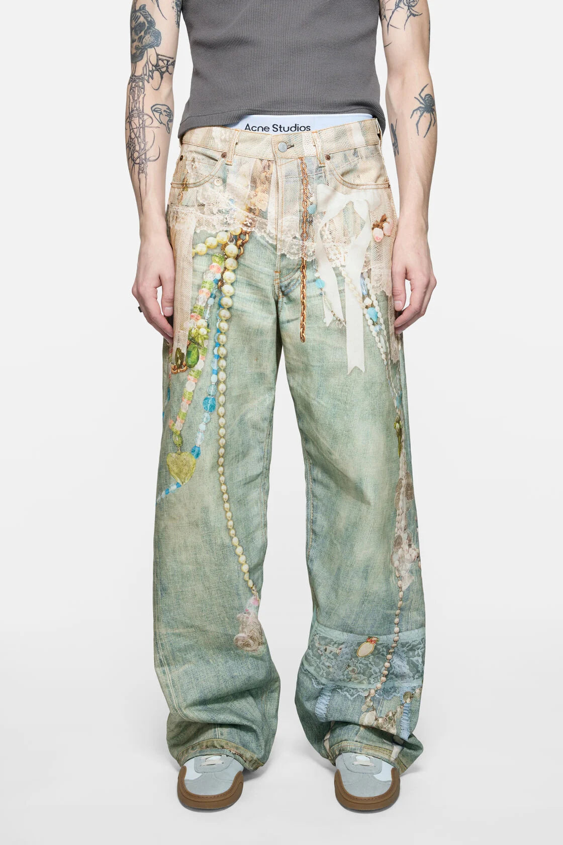 Acne Studios 1981 Baggy Trompe L’oeil Jeans