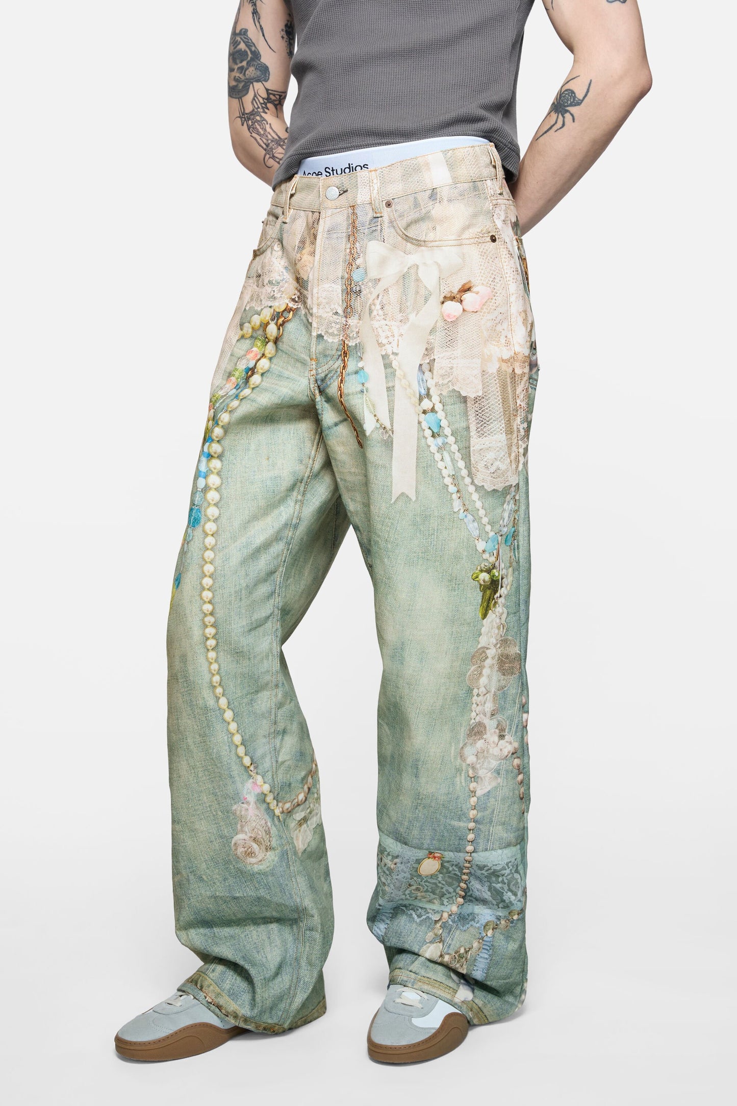Acne Studios 1981 Baggy Trompe L’oeil Jeans