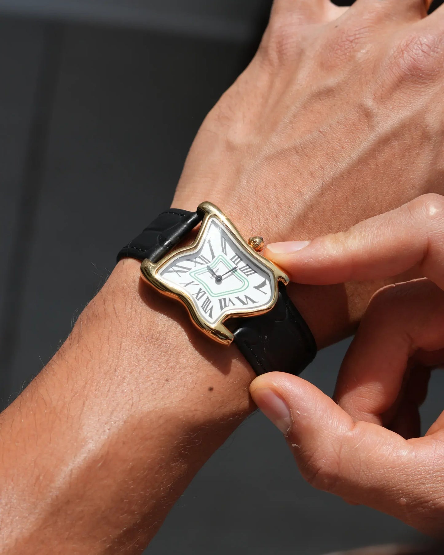 "Pre-Order" Laphont Square Melting Watch Large Gold