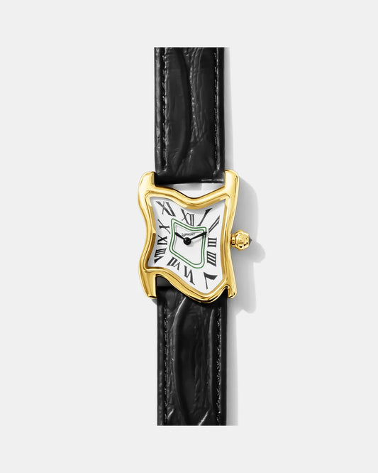 Laphont Square Melting Watch Small Gold