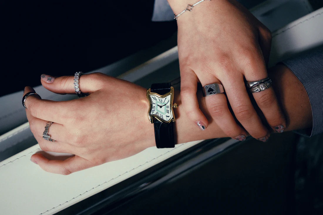 "Pre-Order" Laphont Square Melting Watch Small Gold