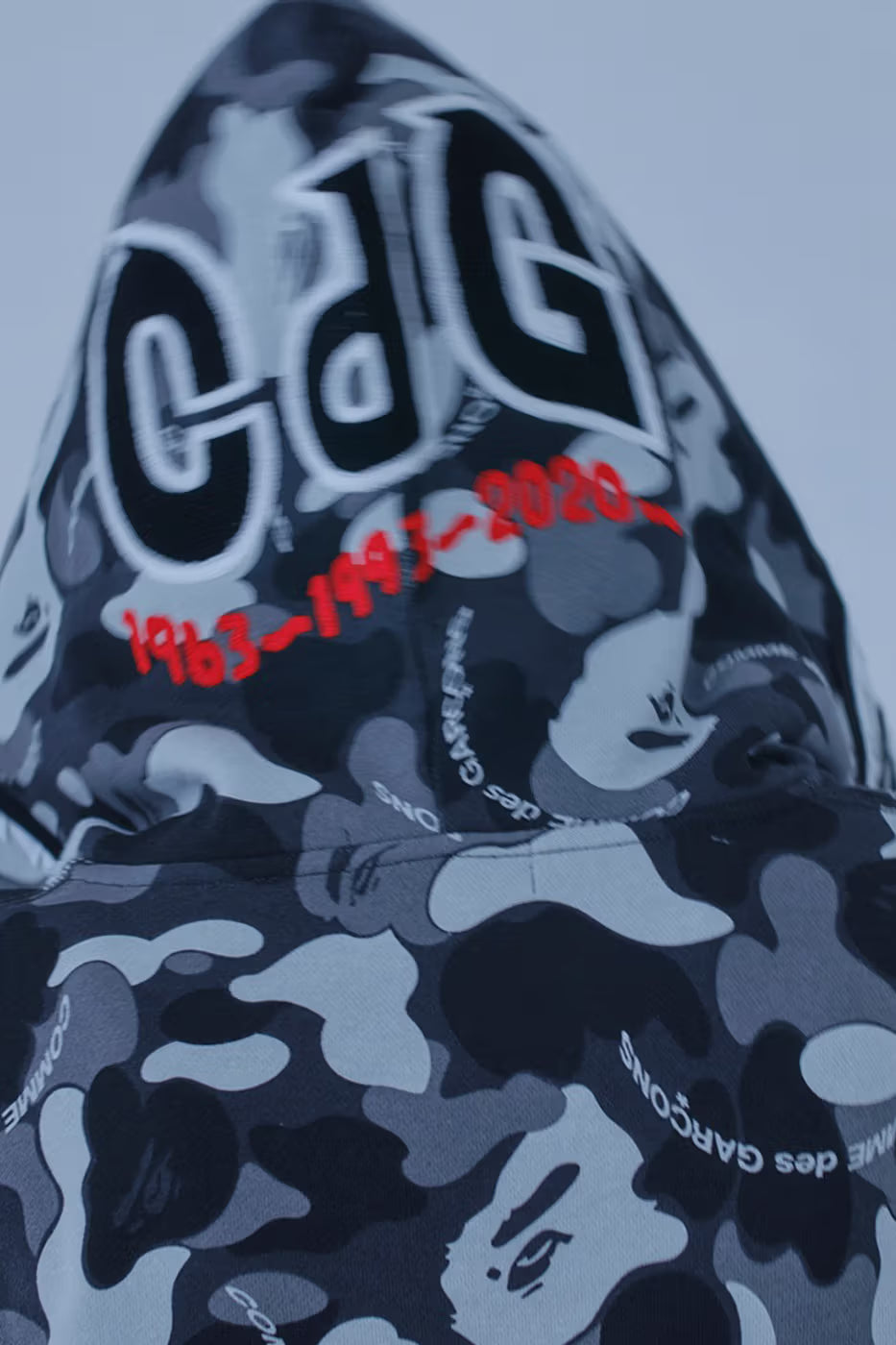BAPE®︎ × COMME des GARÇONS SHARK FULL ZIP HOODIE