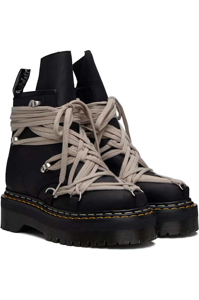 Rick Owens x Dr. Martens Edition 1460 Quad Sole Megalace Boots