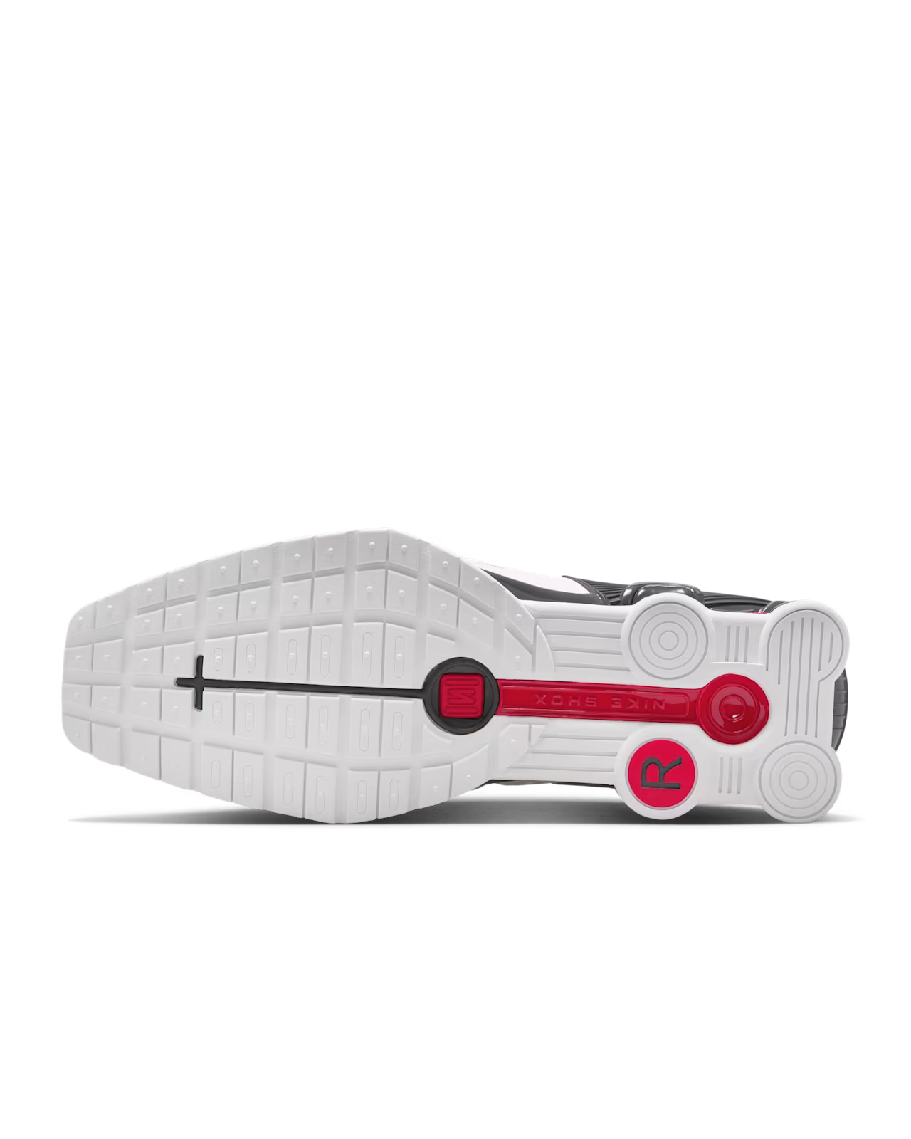 Nike x Martine Rose Shox MR4 White and Varsity Red