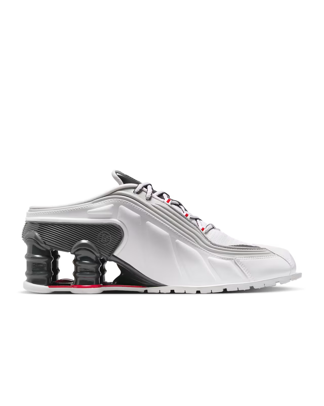 Nike x Martine Rose Shox MR4 White and Varsity Red